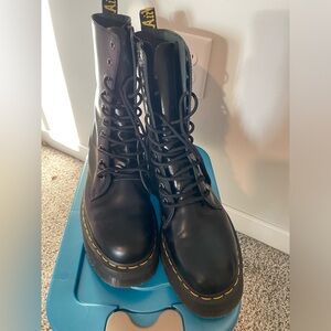 Dr Martens Black Platform Jadon Boots